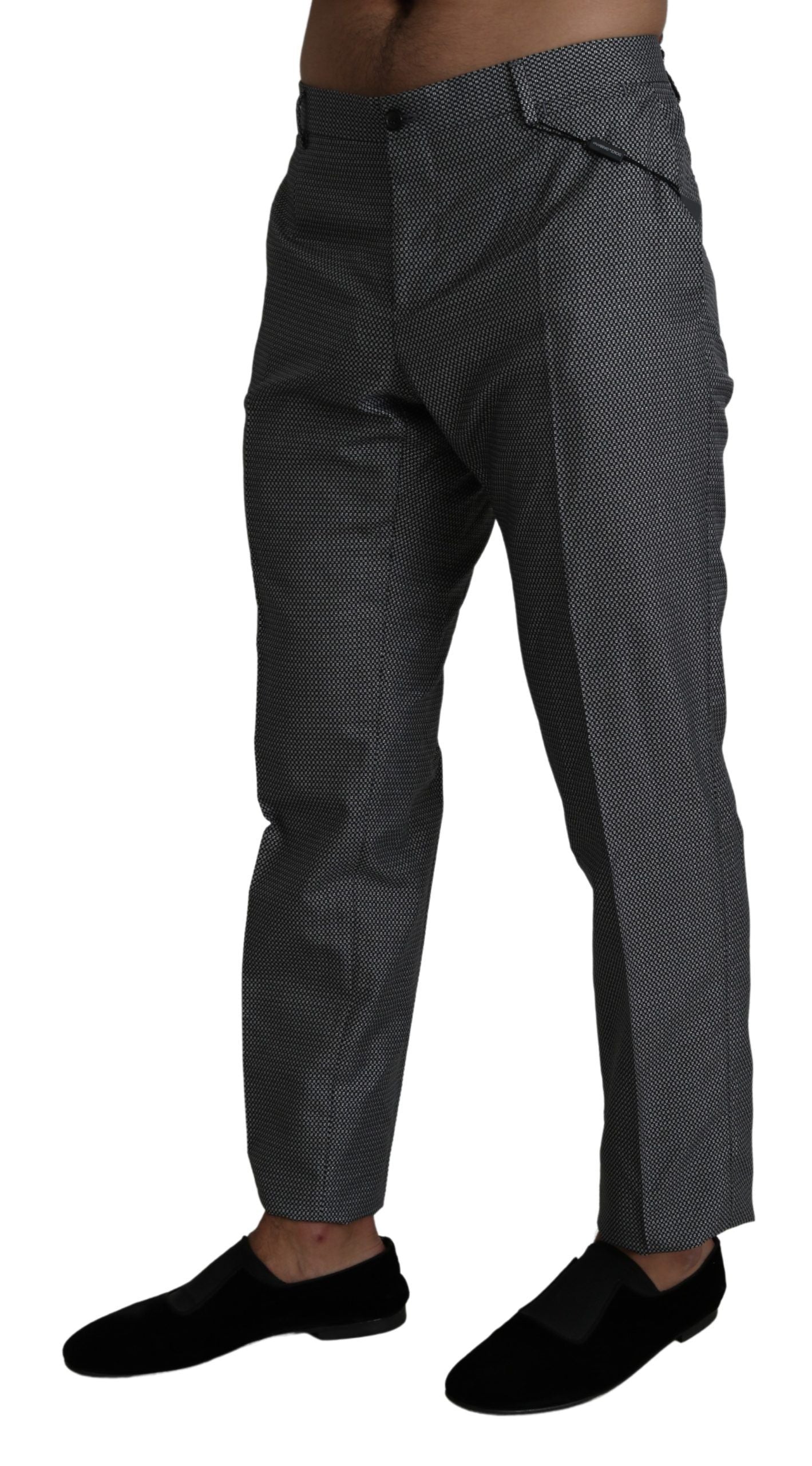 Dolce & Gabbana Gri Resmi Takım Pantolon Slim Fit Pantolon